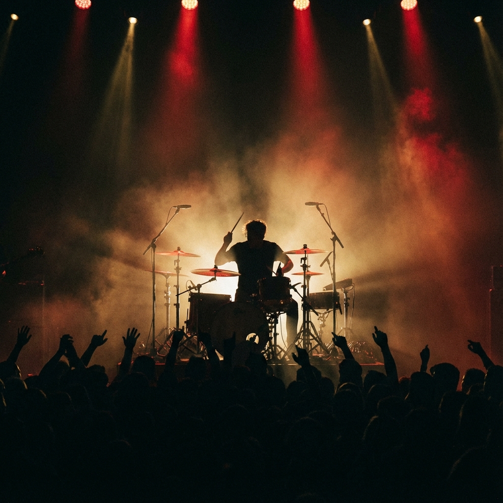 Perkusista na scenie